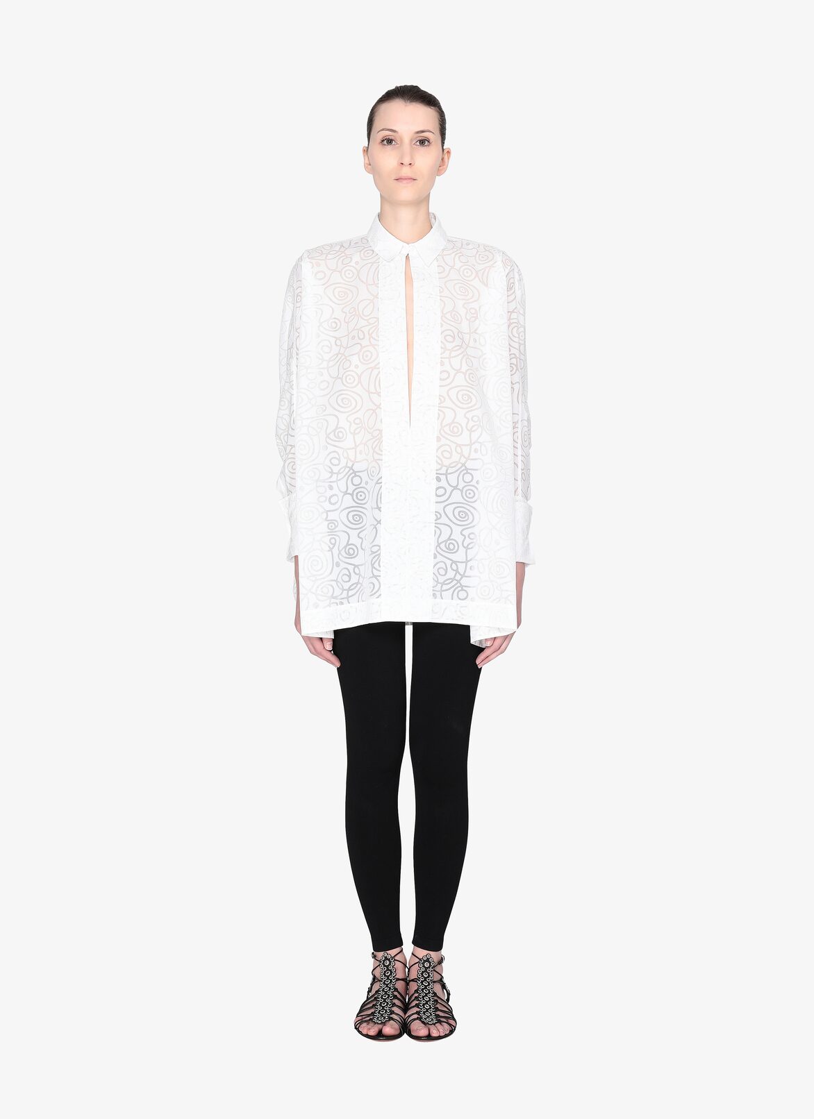 SHIRT SPIRALE WHITE ALAÏA WHITE  SHIRT SPIRALE WHITE